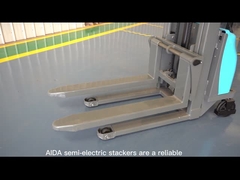 अर्ध-इलेक्ट्रिक पैलेट स्टैकर